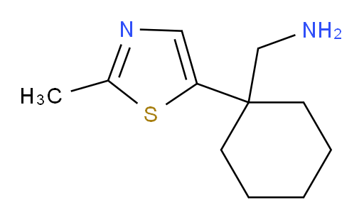 [1-(2-methyl-1,3-thiazol-5-yl)cyclohexyl]methanamine