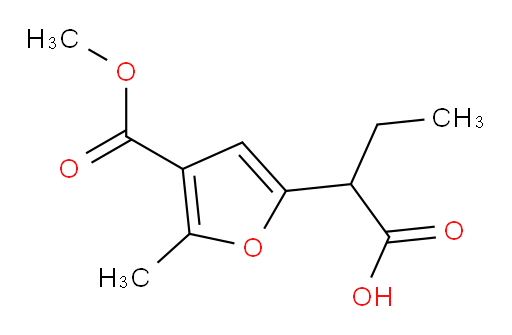 2-[4-(methoxycarbonyl)-5-methylfuran-2-yl]butanoic acid