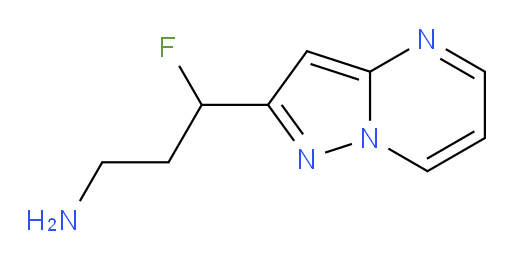 3-fluoro-3-{pyrazolo[1,5-a]pyrimidin-2-yl}propan-1-amine