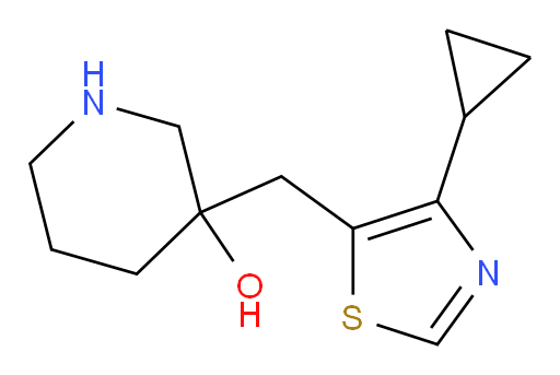 3-[(4-cyclopropyl-1,3-thiazol-5-yl)methyl]piperidin-3-ol
