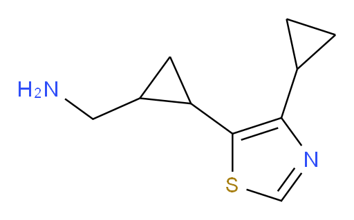 [2-(4-cyclopropyl-1,3-thiazol-5-yl)cyclopropyl]methanamine