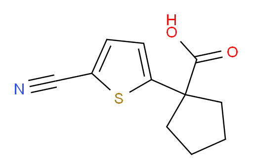 1-(5-cyanothiophen-2-yl)cyclopentane-1-carboxylic acid