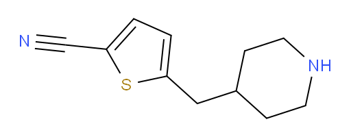 5-[(piperidin-4-yl)methyl]thiophene-2-carbonitrile