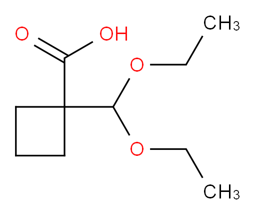 1-(diethoxymethyl)cyclobutane-1-carboxylic acid