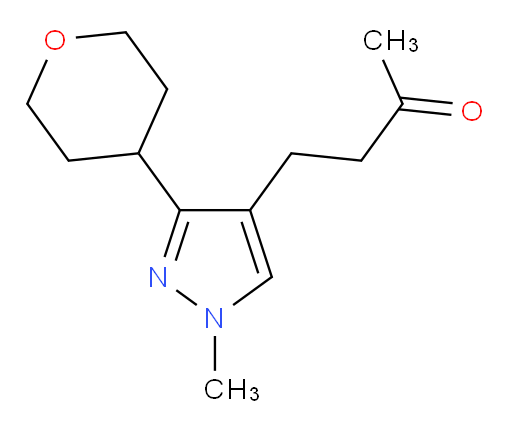 4-[1-methyl-3-(oxan-4-yl)-1H-pyrazol-4-yl]butan-2-one