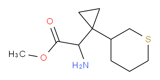 methyl 2-amino-2-[1-(thian-3-yl)cyclopropyl]acetate