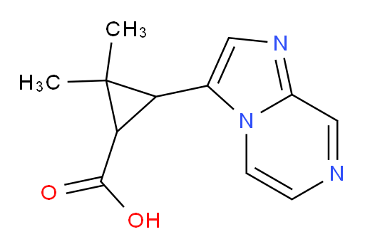 3-{imidazo[1,2-a]pyrazin-3-yl}-2,2-dimethylcyclopropane-1-carboxylic acid
