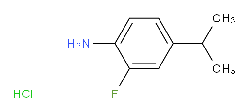 2-fluoro-4-(propan-2-yl)aniline hydrochloride