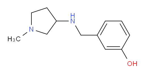 3-{[(1-methylpyrrolidin-3-yl)amino]methyl}phenol