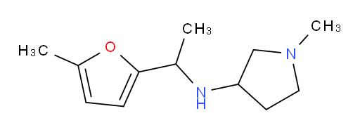 1-methyl-N-[1-(5-methylfuran-2-yl)ethyl]pyrrolidin-3-amine