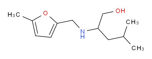 4-methyl-2-{[(5-methylfuran-2-yl)methyl]amino}pentan-1-ol