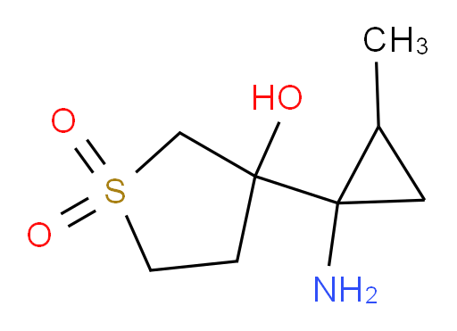 3-(1-amino-2-methylcyclopropyl)-3-hydroxy-1lambda6-thiolane-1,1-dione