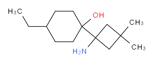 1-(1-amino-3,3-dimethylcyclobutyl)-4-ethylcyclohexan-1-ol