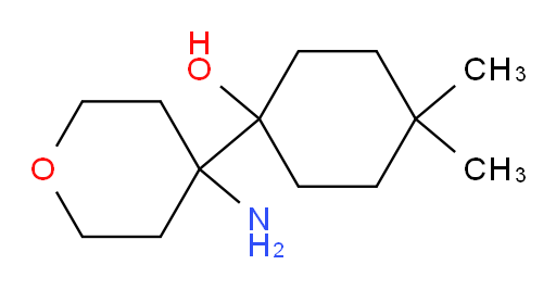 1-(4-aminooxan-4-yl)-4,4-dimethylcyclohexan-1-ol