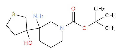 tert-butyl 3-amino-3-(3-hydroxythiolan-3-yl)piperidine-1-carboxylate