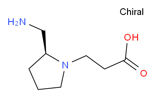 3-[(2S)-2-(aminomethyl)pyrrolidin-1-yl]propanoic acid