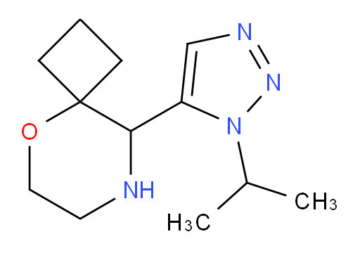 9-[1-(propan-2-yl)-1H-1,2,3-triazol-5-yl]-5-oxa-8-azaspiro[3.5]nonane
