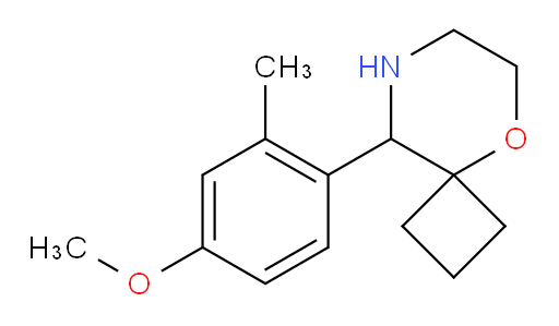 9-(4-methoxy-2-methylphenyl)-5-oxa-8-azaspiro[3.5]nonane