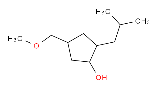 4-(methoxymethyl)-2-(2-methylpropyl)cyclopentan-1-ol