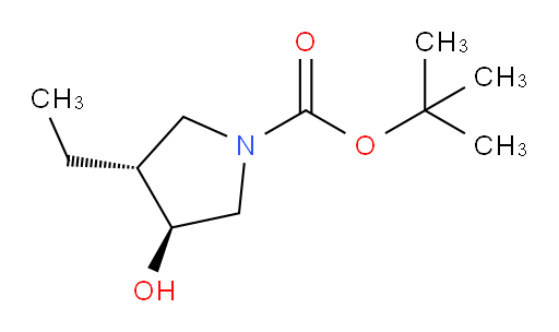 rac-tert-butyl (3R,4S)-3-ethyl-4-hydroxypyrrolidine-1-carboxylate