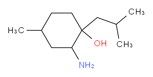 2-amino-4-methyl-1-(2-methylpropyl)cyclohexan-1-ol