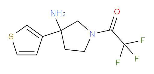 1-[3-amino-3-(thiophen-3-yl)pyrrolidin-1-yl]-2,2,2-trifluoroethan-1-one