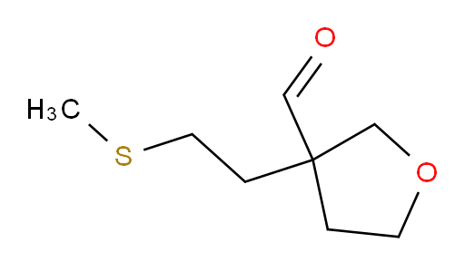 3-[2-(methylsulfanyl)ethyl]oxolane-3-carbaldehyde
