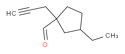 3-ethyl-1-(prop-2-yn-1-yl)cyclopentane-1-carbaldehyde