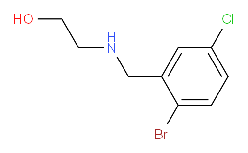 2-{[(2-bromo-5-chlorophenyl)methyl]amino}ethan-1-ol