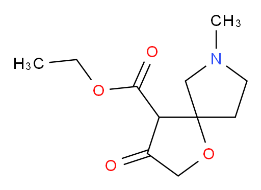 ethyl 7-methyl-3-oxo-1-oxa-7-azaspiro[4.4]nonane-4-carboxylate
