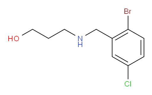 3-{[(2-bromo-5-chlorophenyl)methyl]amino}propan-1-ol