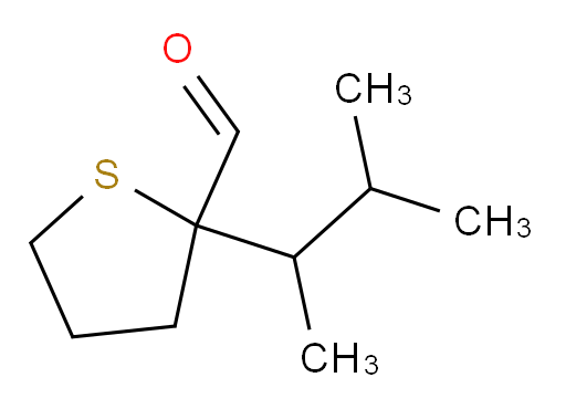 2-(3-methylbutan-2-yl)thiolane-2-carbaldehyde