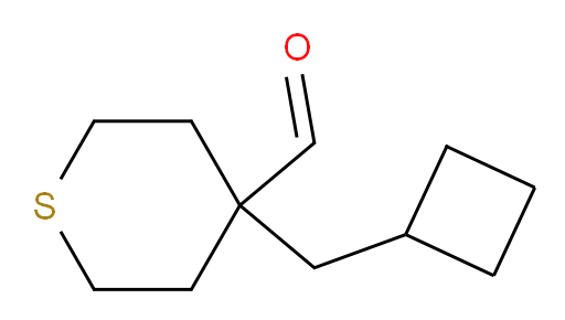 4-(cyclobutylmethyl)thiane-4-carbaldehyde