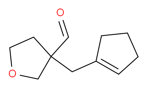 3-[(cyclopent-1-en-1-yl)methyl]oxolane-3-carbaldehyde