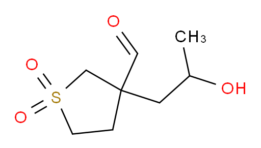 3-(2-hydroxypropyl)-1,1-dioxo-1lambda6-thiolane-3-carbaldehyde