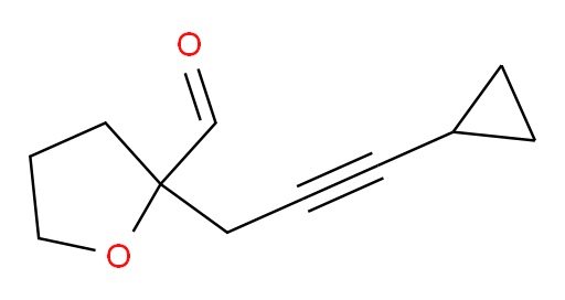 2-(3-cyclopropylprop-2-yn-1-yl)oxolane-2-carbaldehyde
