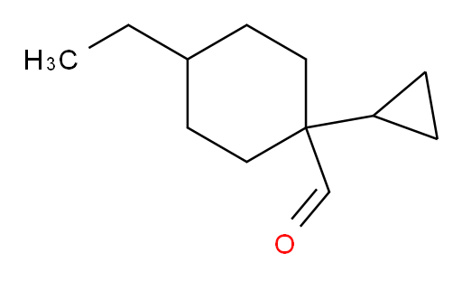 1-cyclopropyl-4-ethylcyclohexane-1-carbaldehyde