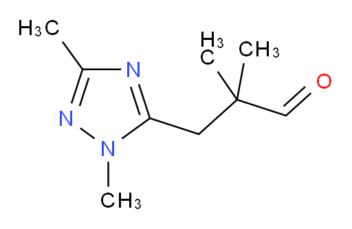 3-(dimethyl-1H-1,2,4-triazol-5-yl)-2,2-dimethylpropanal