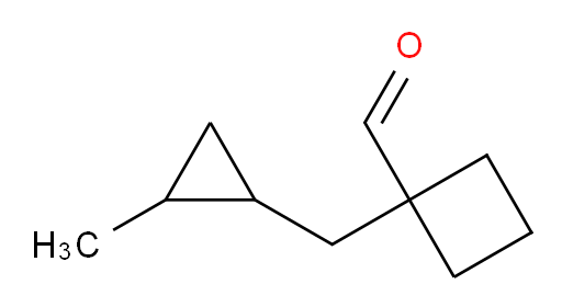 1-[(2-methylcyclopropyl)methyl]cyclobutane-1-carbaldehyde