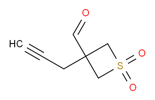 1,1-dioxo-3-(prop-2-yn-1-yl)-1lambda6-thietane-3-carbaldehyde