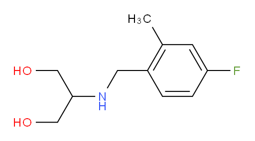 2-{[(4-fluoro-2-methylphenyl)methyl]amino}propane-1,3-diol