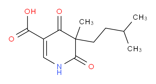 5-methyl-5-(3-methylbutyl)-4,6-dioxo-1,4,5,6-tetrahydropyridine-3-carboxylic acid