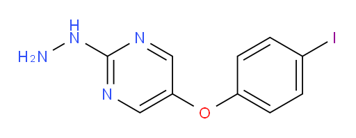 2-hydrazinyl-5-(4-iodophenoxy)pyrimidine