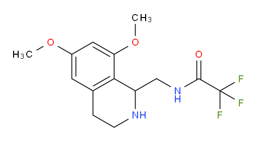 N-[(6,8-dimethoxy-1,2,3,4-tetrahydroisoquinolin-1-yl)methyl]-2,2,2-trifluoroacetamide