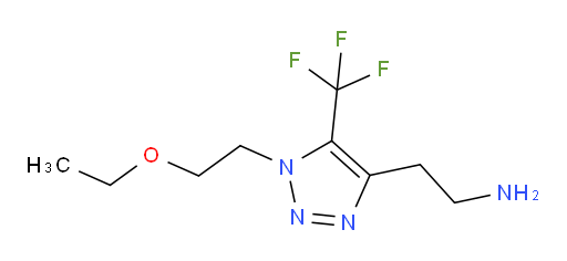 2-[1-(2-ethoxyethyl)-5-(trifluoromethyl)-1H-1,2,3-triazol-4-yl]ethan-1-amine