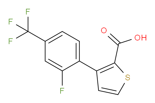 3-[2-fluoro-4-(trifluoromethyl)phenyl]thiophene-2-carboxylic acid
