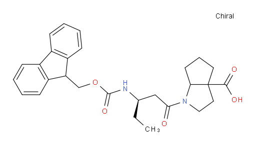 1-[(3R)-3-({[(9H-fluoren-9-yl)methoxy]carbonyl}amino)pentanoyl]-octahydrocyclopenta[b]pyrrole-3a-carboxylic acid