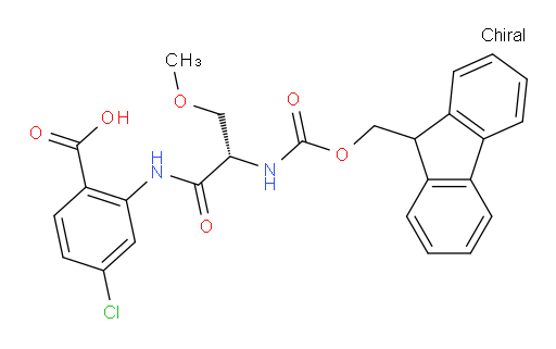4-chloro-2-[(2S)-2-({[(9H-fluoren-9-yl)methoxy]carbonyl}amino)-3-methoxypropanamido]benzoic acid