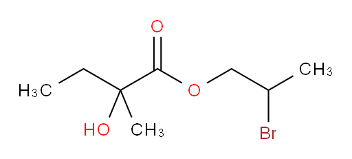 2-bromopropyl 2-hydroxy-2-methylbutanoate