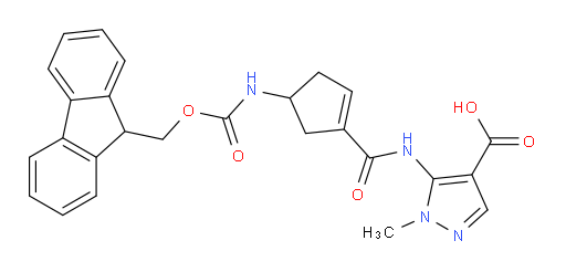 5-[4-({[(9H-fluoren-9-yl)methoxy]carbonyl}amino)cyclopent-1-ene-1-amido]-1-methyl-1H-pyrazole-4-carboxylic acid